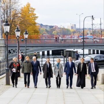 Swedish Prime Minister Ulf Kristersson Receives European Commission President Ursula Von Der Leyen.