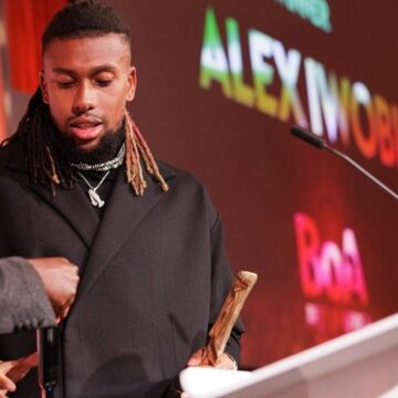 Best Of Africa Award: Fulham Attacker Alex Iwobi, Shows Off Achievement