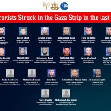 Israel Defense Forces Release The Infographic With The Terrorists Struck In Gaza In The Past 24 Hours After Hamas Violate Ceasefire Agreement