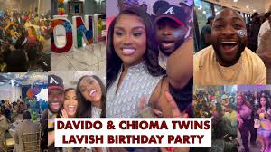 image Video; Nigerian Music Artist Davido And Wife Chioma, Celebrate Their Twins Birthday In Atlanta