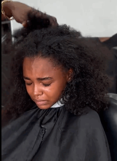 Yaa Asantewaa Girls’ Senior High School New Intake Distressed As She Complies With School Rules To Barb Hair, Causes Criticism On Social Media