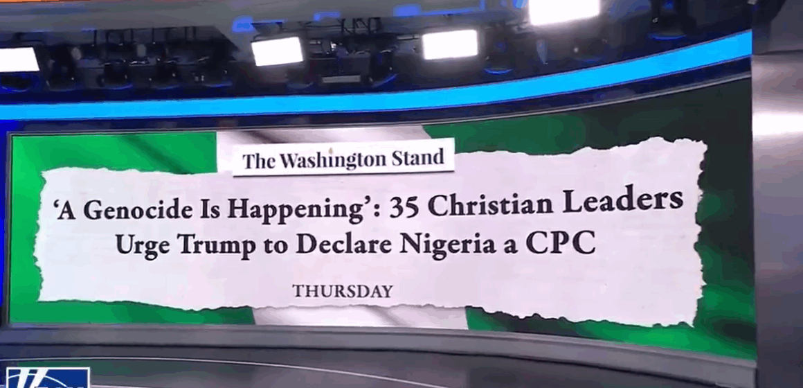 FOX News Alleges A Group Of Nigerian Legislators Are Dispatched To Washington To Lobby President Trump And Congress Against Designating Nigeria Over The Ongoing Christian Genocide.