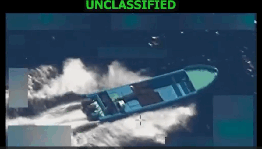 U.S Department Of War Conducts A Lethal Kinetic Strike On A Vessel Being Operated By A Designated Terrorist Organization In The Eastern Pacific.