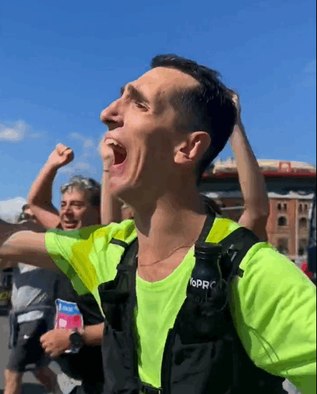 Spanish Athlete With Cerebral Palsy Àlex Roca Campillo, Becomes The First Person In The World With A 76 Percent Disability To Finish A Marathon Of 42.195 Km. 