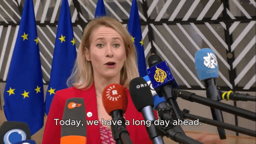 image Vice-President of the European Commission Kaja Kallas applauds US Sanction on Russia