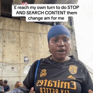 image Video: Nigerian Lady Do Stop And Search Content To Evade Harassment From The Police.