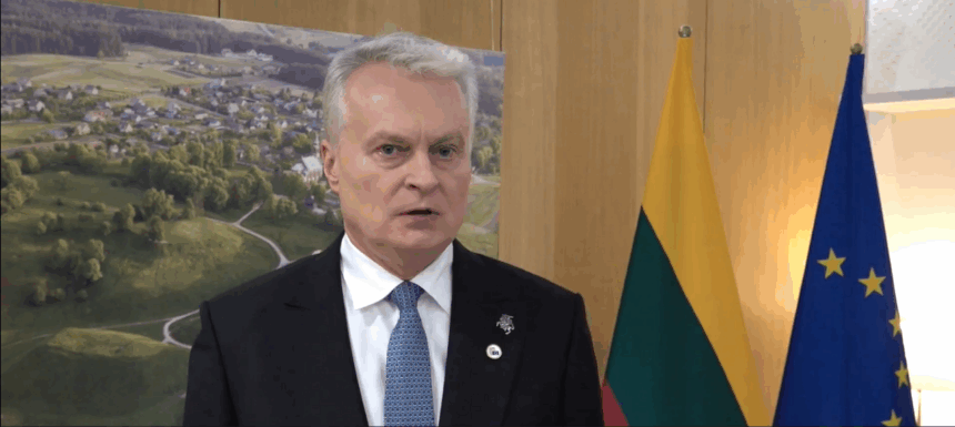 image President Of The Republic Of Lithuania Gitanas Nausėda, Set To Summon Russian Embassy To Protest Against Airspace Violation And Reckless