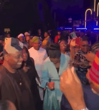 Video: Osun State Governor Adeleke And His Brother, Billionaire Adedeji Adeleke Show Off Dancing Skills In Cairo, Egypt As Flavour Performed At An Event.
