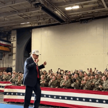Video: US President Trump Amuses Navy With His Dance Moves In Japan