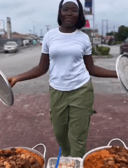 Video: Nigerian Lady Serves Her Community, Uses Her NYSC Allowance To, Unite The People Through Food