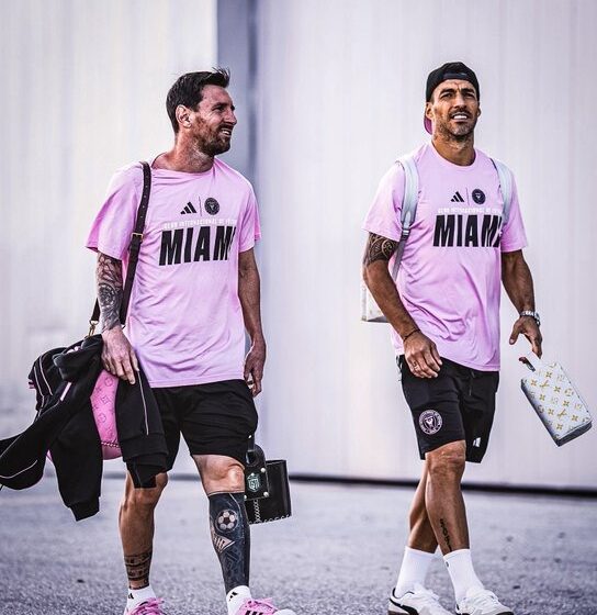 Sport Photo: Inter Miami Captain Lionel Messi And Striker Luis Suárez