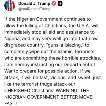 “Either The Nigerian Government Protects Christians, Or We Will Kill The Islamic Terrorists Who Are Committing These Horrible Atrocities.” Pete Hegseth