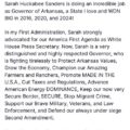 President Trump Endorses Former White House Press Secretary Sarah Huckabee Sanders For Second Term, As Arkansas Governor