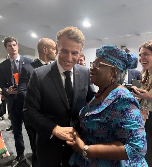 Photo News: “Catching Up With Their Exellencies In Belem”—WTO DG Ngozi Okonjo-Iweala With Leaders From Different Continents Discussing How Trade Can Help Drive Global Action On Climate Change.