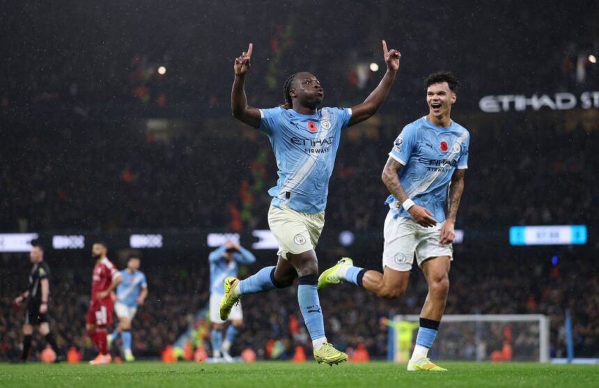 Manchester City Winger Jeremy Doku Gives Honor God After Helping Club To Beat Liverpool In A 3-0 Match On Sunday