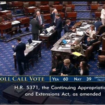 Senate Passes Bill Ending 41-Day U.S. Government Shutdown, Voted 60-40