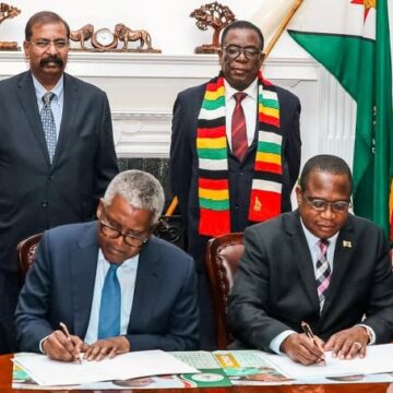 Zimbabwe And The Dangote Group Signs Global Agreement Focusing On Energy, Cement, Fertiliser And Infrastructure Development, Advancing Our Vision 2030 Agenda.