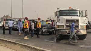image Abuja Man Crashes Into Trailer Packed On High-Speed Lane, Dies On Impact