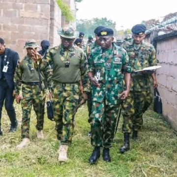 image Photo News: Chief Of Naval Staff, Along With A.M. Yaremi Visits The Former Chief Of Naval Staff’s Land That Causes Controversies Between FCT Minister Wike And A Soldier