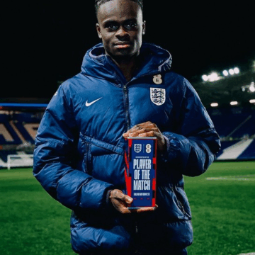 Tyrique George Wins Young Lions Player Of The Match Award After England U21 Defeats Republic Of Ireland 2-0 In Rainy Qualifier