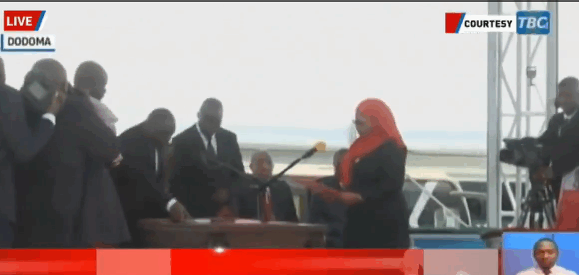 Tanzania Swears In President Samia Suluhu Hassan For A Second Term After Chaotic Election, At A Ceremony Limited To Invited Guests And Closed To The Public