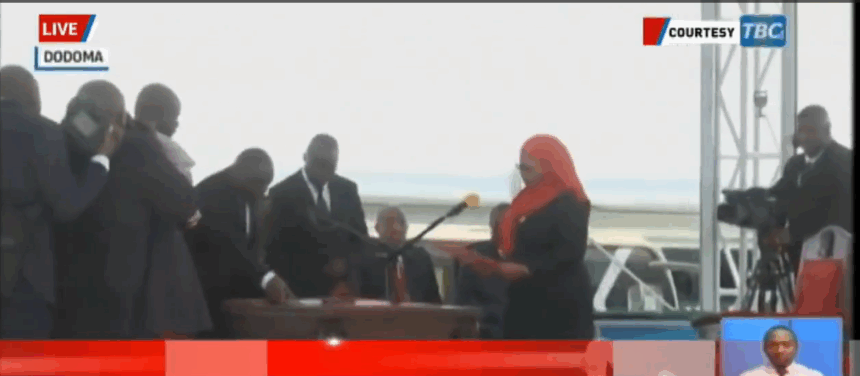 image Tanzania Swears In President Samia Suluhu Hassan For A Second Term After Chaotic Election, At A Ceremony Limited To Invited Guests And Closed To The Public