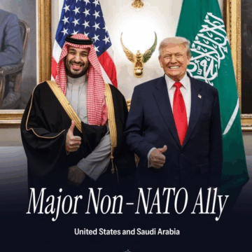 U.S. Formally Designates Saudi Arabia As A Major Non-NATO Ally As President Trump Signs Historic Strategic Defense AgreementMohammed Bin Salman