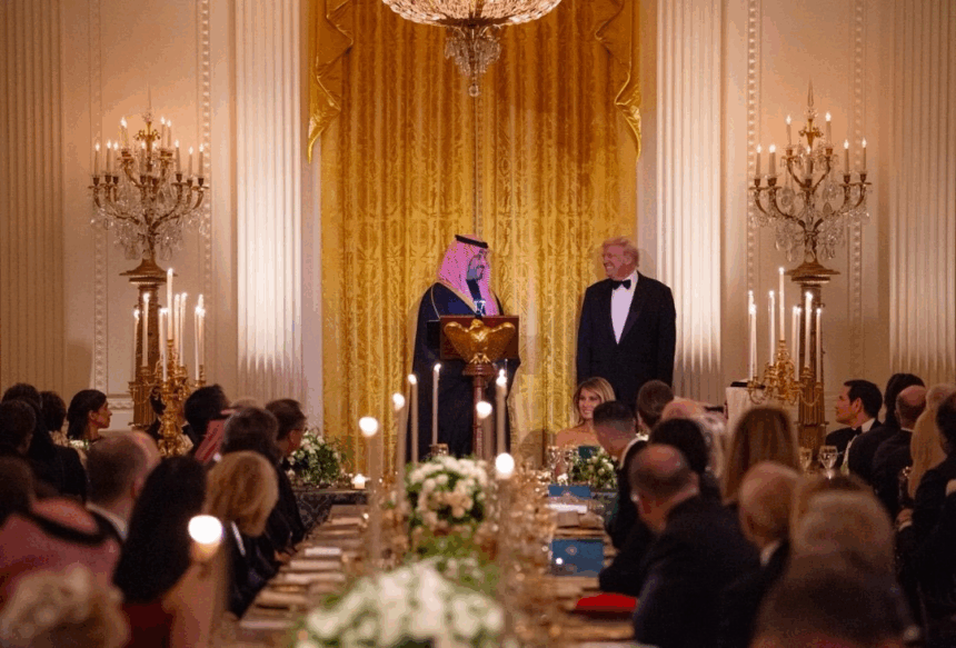 image Photo News; Dinner At The White House In Honor Of Saudi Arabia’s Crown Prince, Hosted By U.S. President Trump And First Lady, To Celebrate Shared Vision Between Both Two Nations.