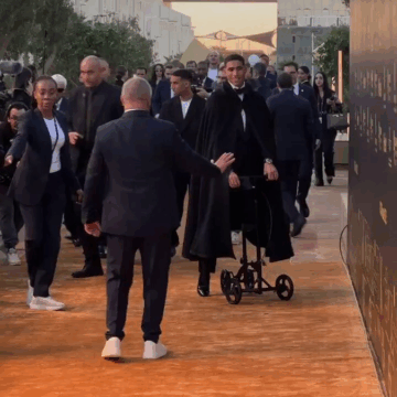 Videos: Achraf Hakimi Picking Up His Africa Player Of The Year Award On A Scooter