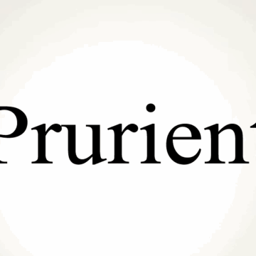 image Diction: PRURIENT