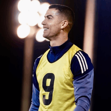 Sport Story: Ronaldo Back In Yellow No. 9 Bib At Al-Nassr Training After World Cup Qualifier