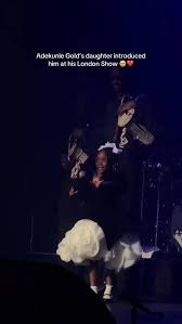 image Nigerian Fuji Artist Adekunle Gold’s Daughter Introduces Him At London Jazz Festival Finale