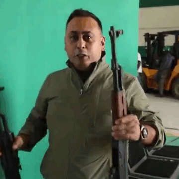 The Defence Industries Corporation Of Nigeria Unveils First Batch Of Its Locally Manufactured DG-103 Rifles.