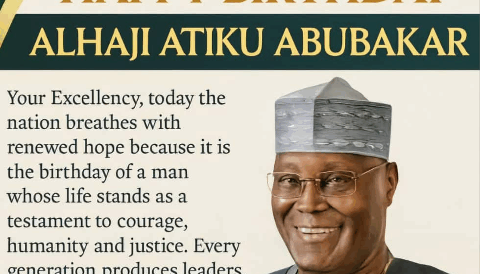Happy Birthday to Alhaji Atiku Abubakar