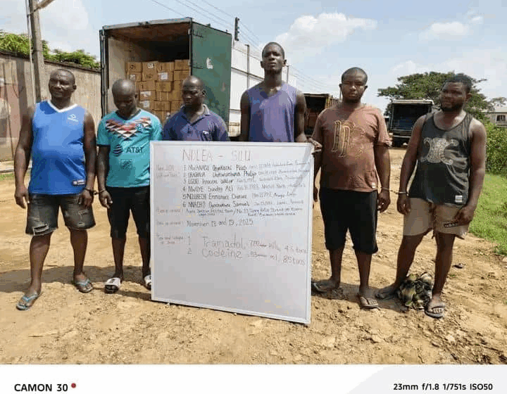 NDLEA busts illicit drug warehouse, recovers over N6.7bn opioids in Lagos .November 26, 2025