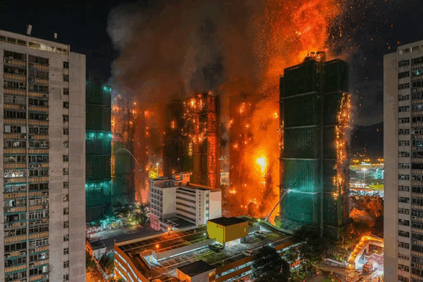 Labels As Hong Kong Deadliest In Decades, Fire Outbreak Enters Day 2,  Death Tolls Rise To 55