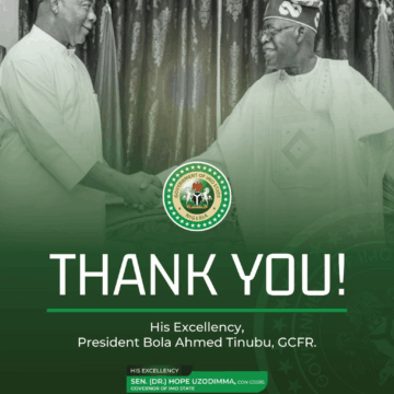 I am deeply grateful to President Bola Ahmed Tinubu, GCFR, for finding me worthy of service in another capacity within our great party, the All Progressives Congress (APC).