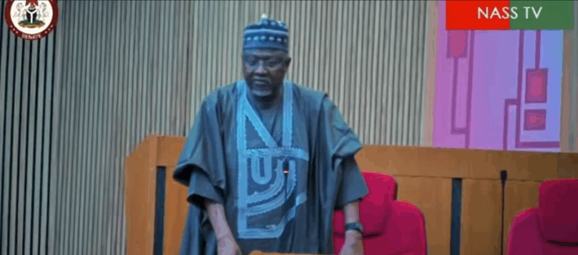 image Video: Sen. Garba Representing Kebbi South Urged Federal Government To Choose Between Fighting Terrorism Or Negotiation.