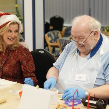 2 The Duchess Of Edinburgh Joins Disability Initiative, Participates In Cookie Decorating And A Christmas Drumming Session.
