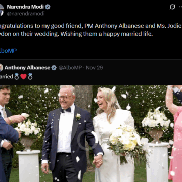 Screenshot (756) Indian Prime Minister Modi Netanyahu Congratulates Australian Anthony Albanese On His Second Marriage To Ms. Jodie Haydon