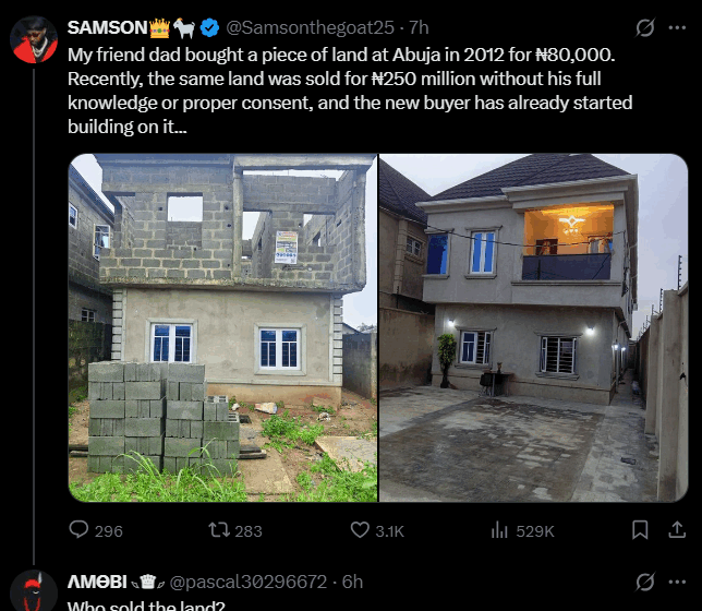 Netizen Accuses Wike Of Reselling His Friend Father’s Land In Abuja.