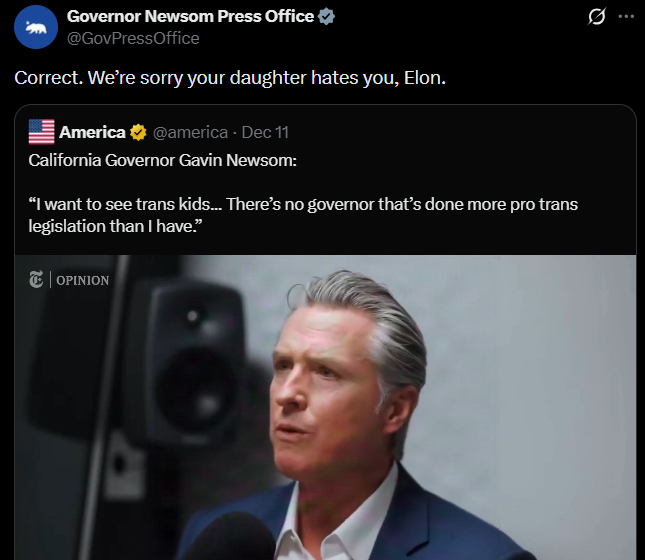 Tech Billionaire Elon Musk Replies California Governor Gavin Newsom, For Shaming Him Over His Trans Kid Xavier, Prays For Son’s Recovery