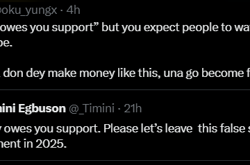 Nollywood Actor Timini Egbuson’s Post On ‘Entitlement’ Faces Backlash On X, Critics Dig Up His Old Post Begging Musicians To Support The Movie Industry