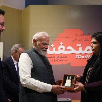 Prime Minister Narendra Modi On History And Culture Tour At The Jordan Museum, Royal Highness Crown Prince Al-Hussein Bin Abdullah II