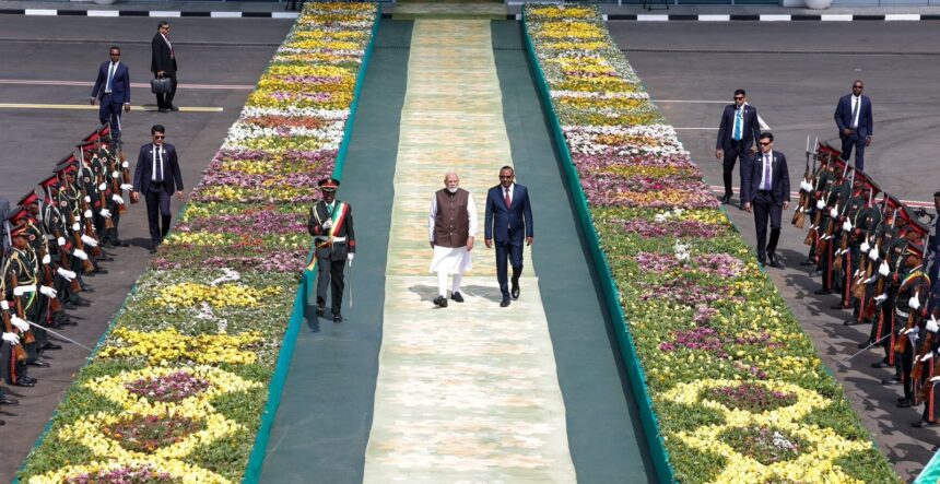 Indian Prime Minister Modi Departs Ethiopia, Describes Visitation Purpose As “Productive”