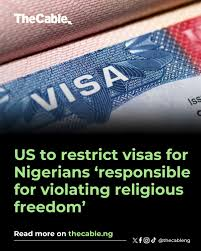image US To Curb Christians’ Persecution In Nigeria, Restrict Visas For Individuals Or Government Who Fund Terrorist Groups In Nigeria.