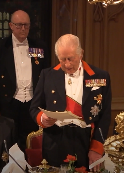 King Charles Speaks Of Deep Friendship Between The United Kingdom And Germany And Of Their Continued Belief In Democracy, During State Banquet At Windsor Castle