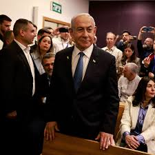 image Israeli Prime Minister Benjamin Netanyahu Addresses Bribery And Corruption Charges Level Against Him In Court