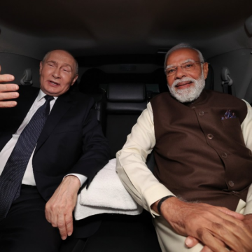 Photo News: Narendra Modi Welcomes Russian President Vladimir Putin To India On A-Two-Day State Visit