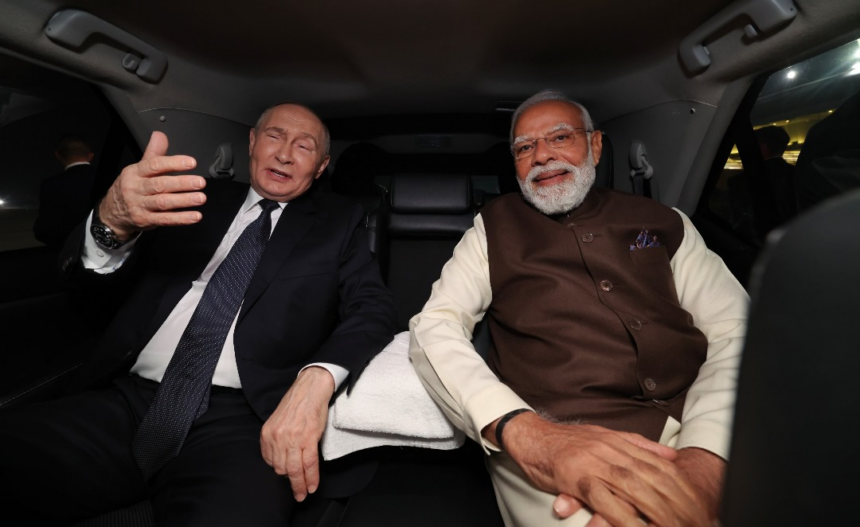 Photo News: Narendra Modi Welcomes Russian President Vladimir Putin To India On A-Two-Day State Visit
